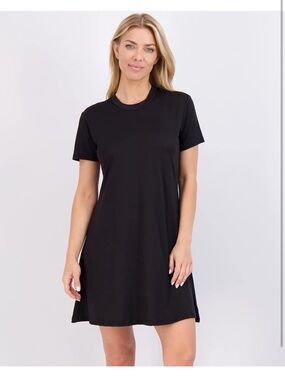 Real Essentials Short Sleeve Crewneck Dress